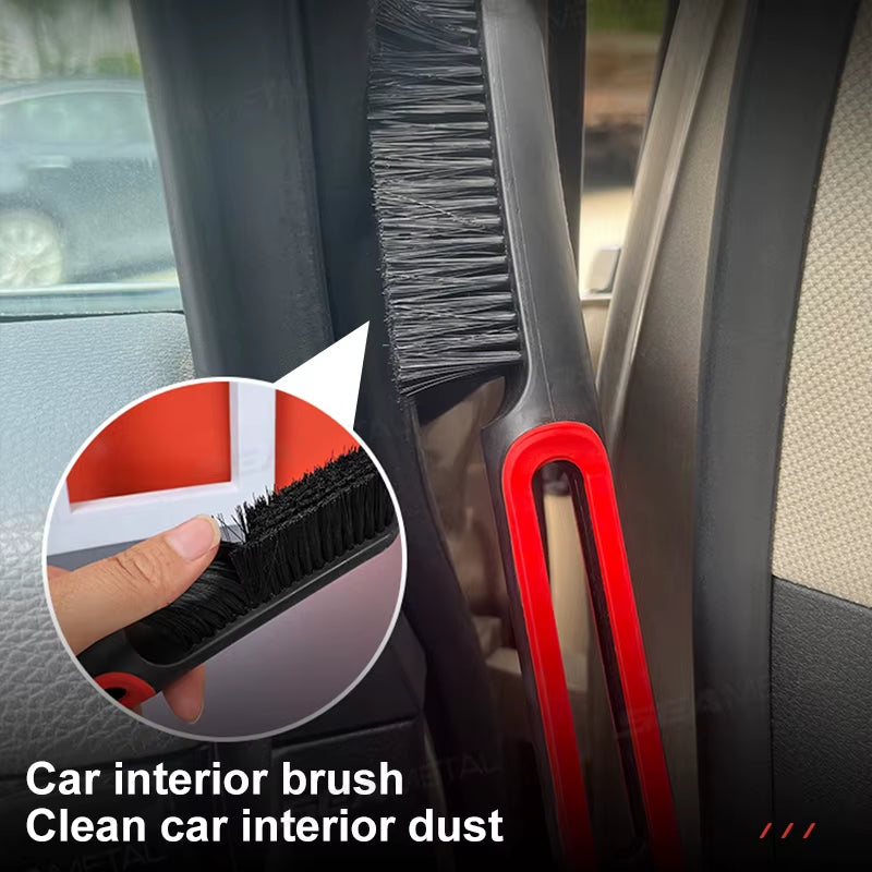 Multifunction Car Interior Soft Brush Long Handle Dust Sweeping Brush Scratch Free for Car Washing Dust Removal Tool