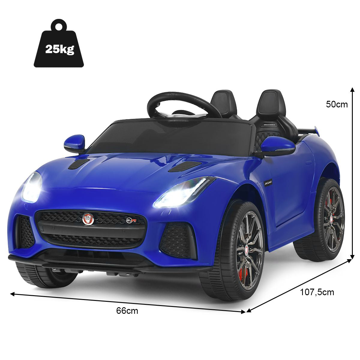 Elektro Kinderauto Mit Geschichten & Musik & Hupe & Scheinwerfer & 2,4G Fernbedienung