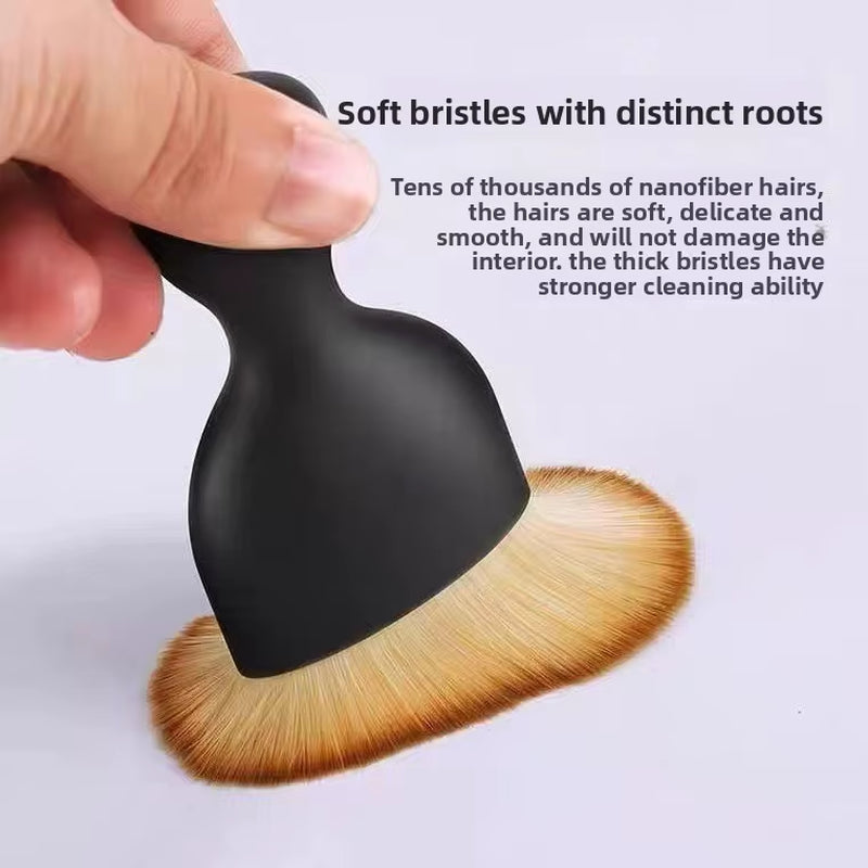 2 Pcs Car Interior Dust Sweeping Soft Brush Car Washing Tool Keyboard Gap Car Dust Brush Out Trend Cleaning Brush