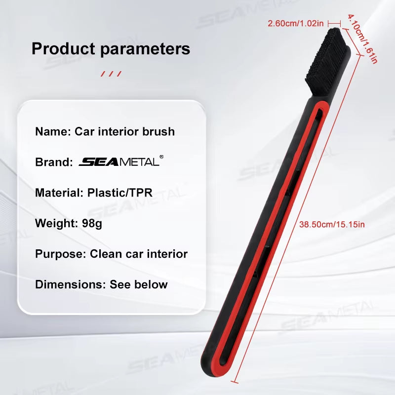 Multifunction Car Interior Soft Brush Long Handle Dust Sweeping Brush Scratch Free for Car Washing Dust Removal Tool