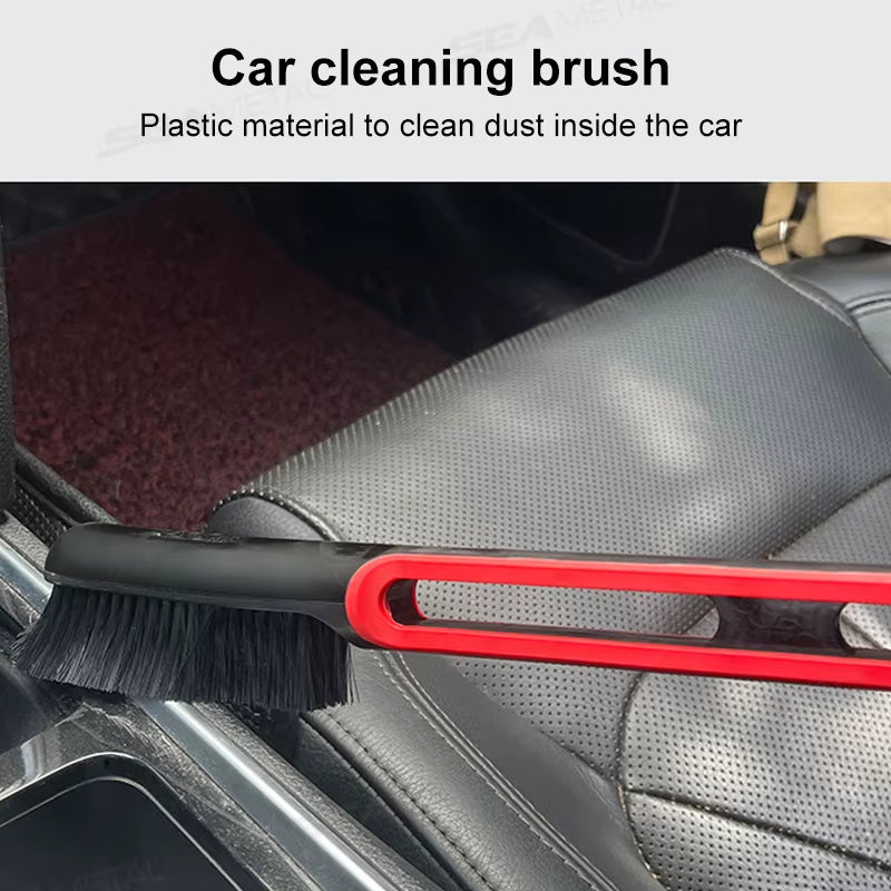 Multifunction Car Interior Soft Brush Long Handle Dust Sweeping Brush Scratch Free for Car Washing Dust Removal Tool