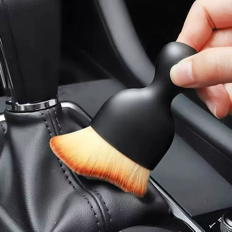 2 Pcs Car Interior Dust Sweeping Soft Brush Car Washing Tool Keyboard Gap Car Dust Brush Out Trend Cleaning Brush