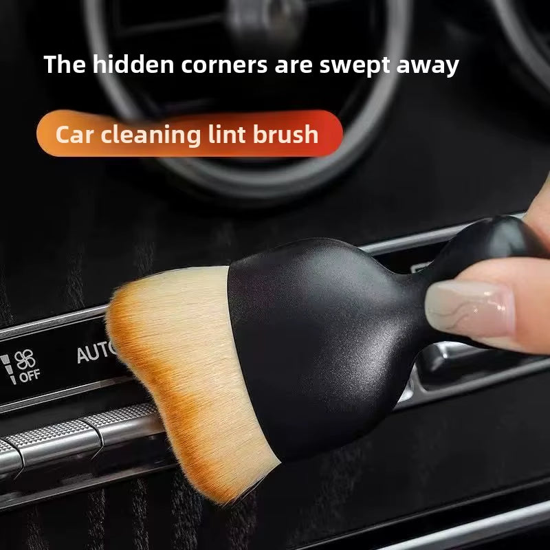 2 Pcs Car Interior Dust Sweeping Soft Brush Car Washing Tool Keyboard Gap Car Dust Brush Out Trend Cleaning Brush