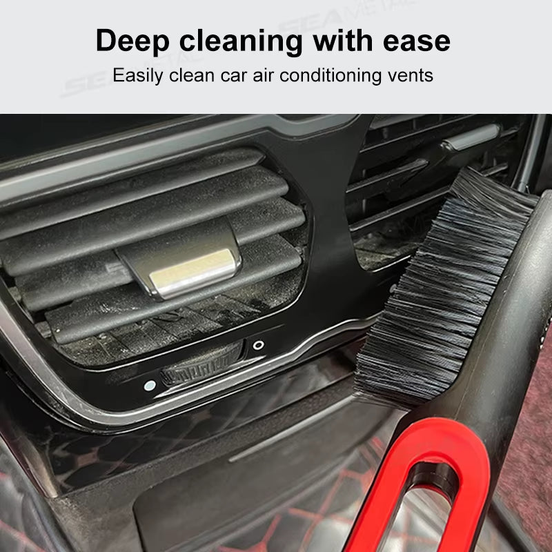 Multifunction Car Interior Soft Brush Long Handle Dust Sweeping Brush Scratch Free for Car Washing Dust Removal Tool