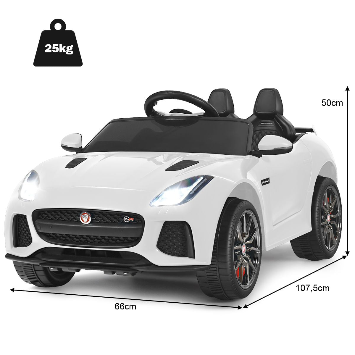 Elektro Kinderauto Mit Geschichten & Musik & Hupe & Scheinwerfer & 2,4G Fernbedienung