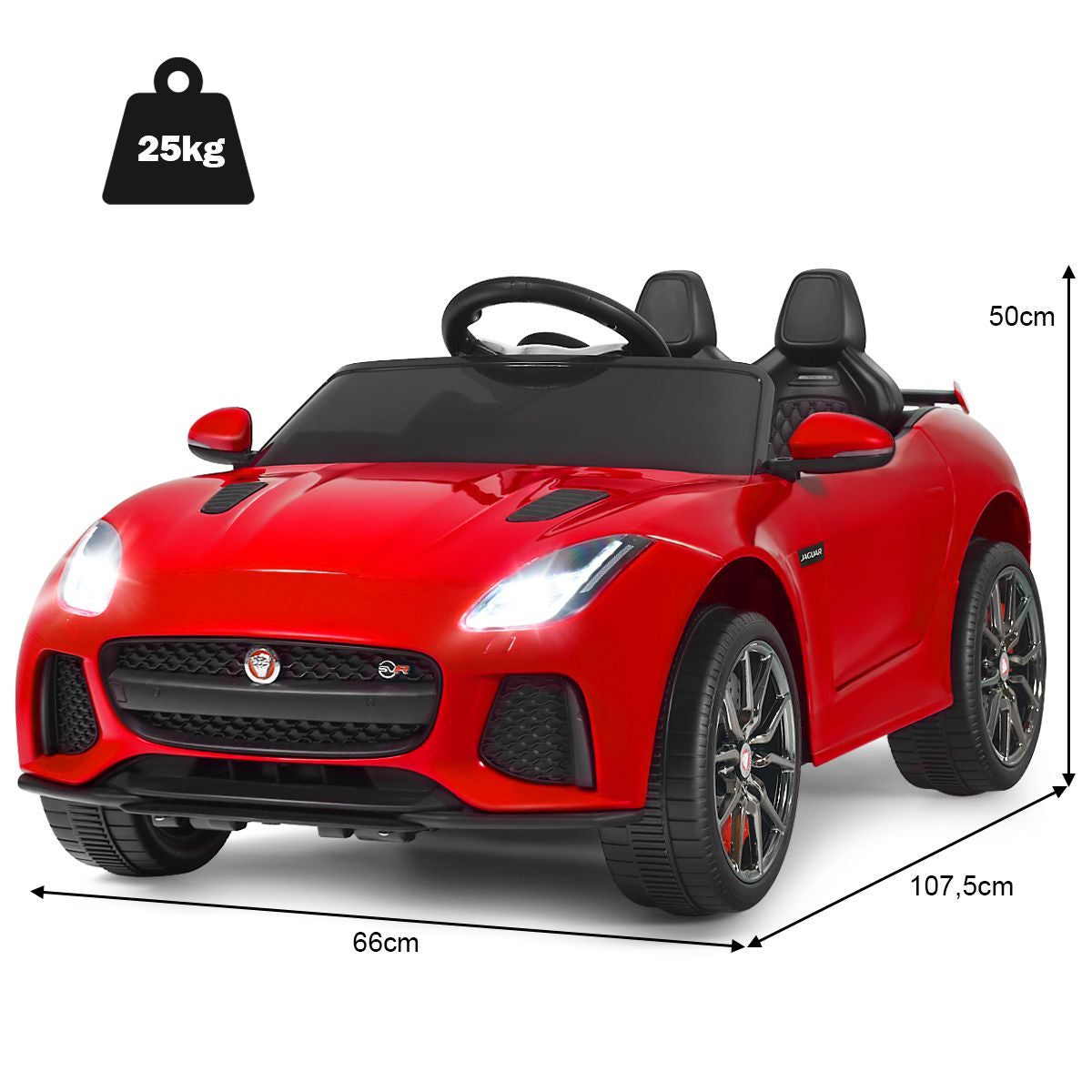 Elektro Kinderauto Mit Geschichten & Musik & Hupe & Scheinwerfer & 2,4G Fernbedienung