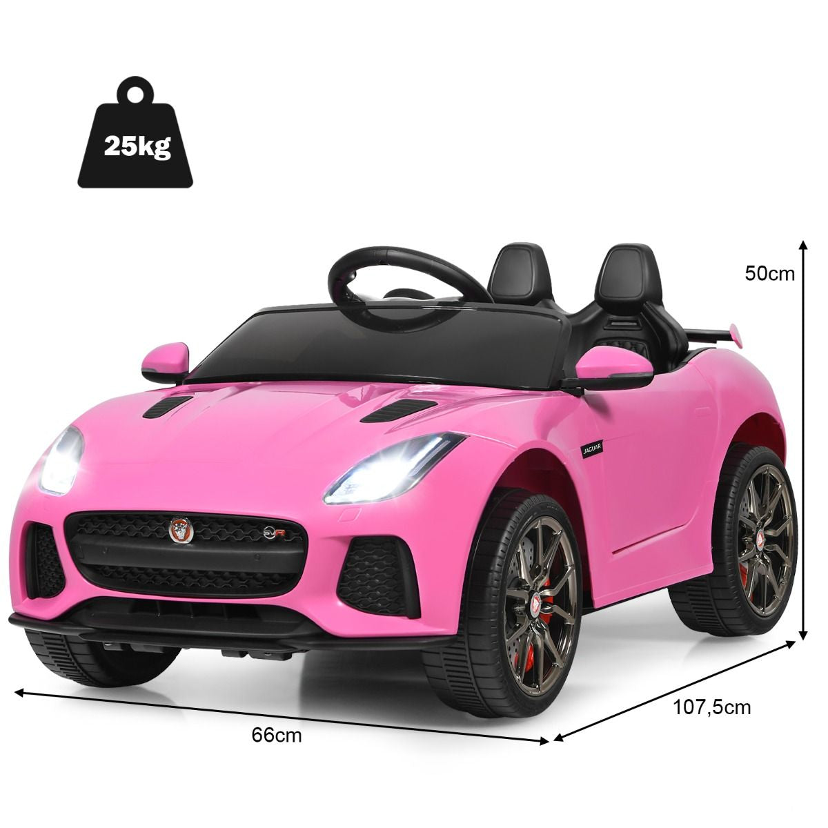 Elektro Kinderauto Mit Geschichten & Musik & Hupe & Scheinwerfer & 2,4G Fernbedienung