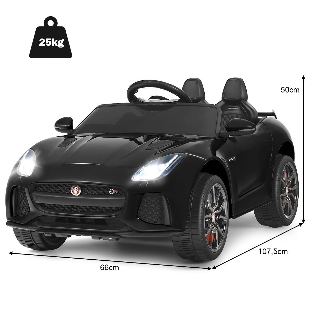 Elektro Kinderauto Mit Geschichten & Musik & Hupe & Scheinwerfer & 2,4G Fernbedienung